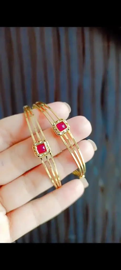 Ruby bangles,2/6 size