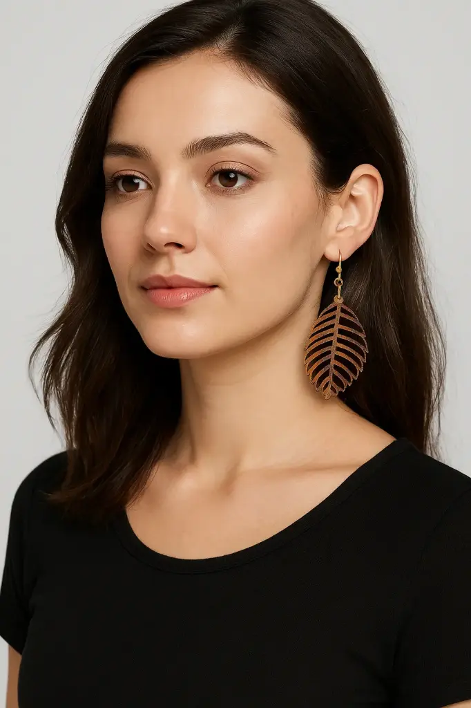 Wooden earrings