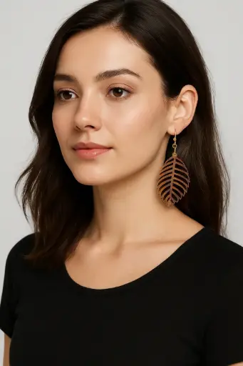 Wooden earrings