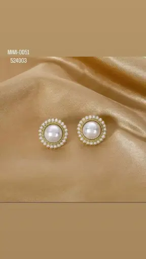 Regal Pearl Circle Studs